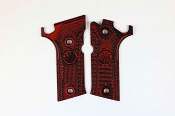 GUANCETTE 92X PERFORMANCE G10 ROSSO/NERO BY LOK GRIPS Beretta