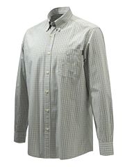 Camicia Wood Button Down Ocra e Azzurro Beretta